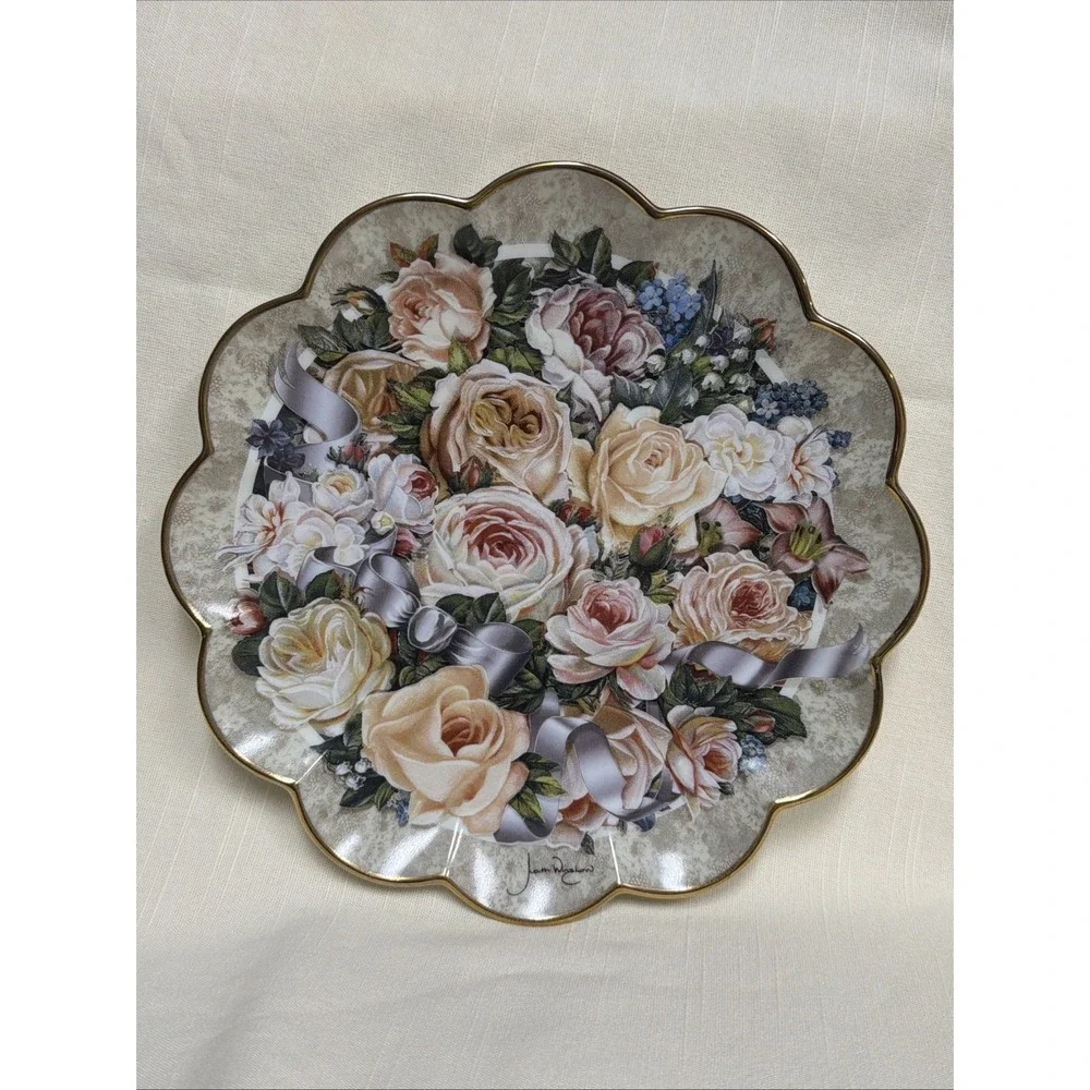 Franklin Mint Plate Limited Edition Victorian Bridal  by‎ Judith Winslow 8 Inch